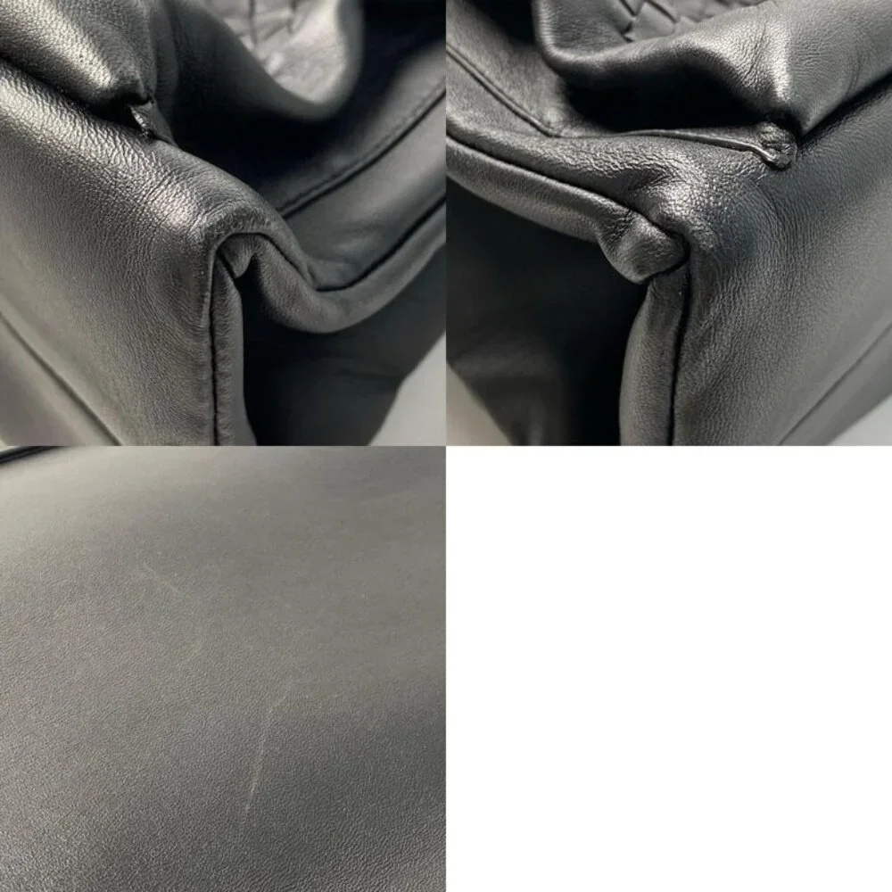 Bottega Veneta Business Briefcase Leather Black